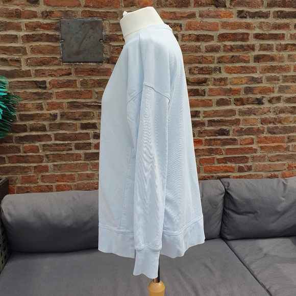 Sweaty Betty Sweatshirt Side Split Light Blue Small Oversize Relaxed - Picture 5 of 16